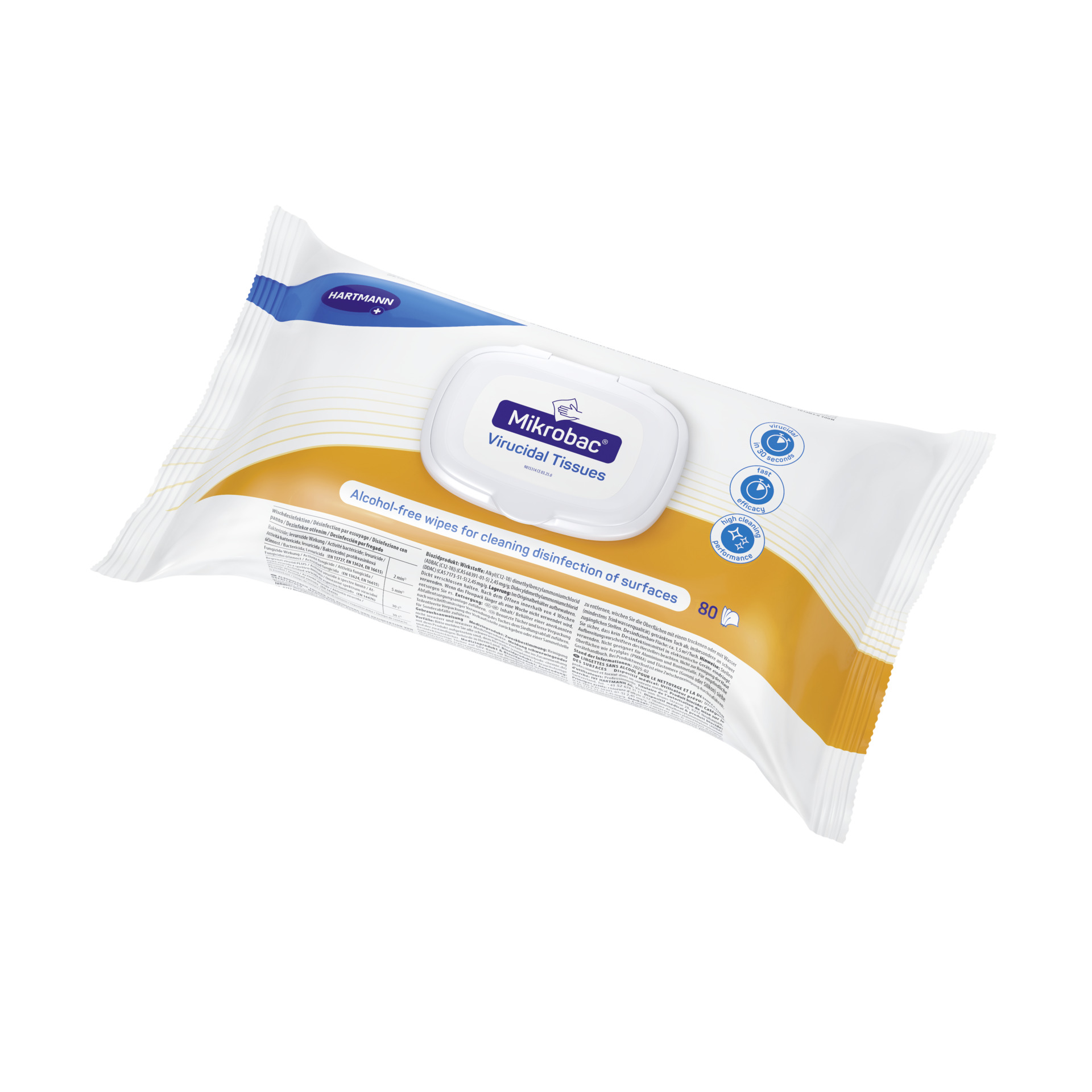 Hartmann Mikrobac Virucidal Tissues 80 Stk. Ab 8,07