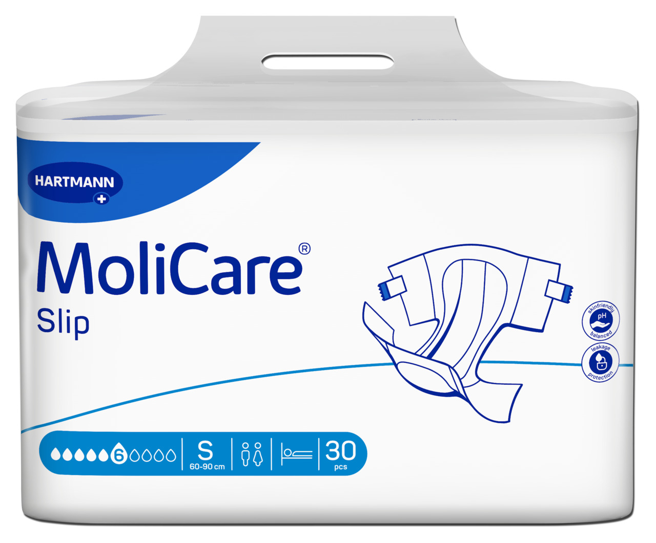 MoliCare Slip 6 Tropfen Inkontinenzwindeln Größe S (30 Stk.) (M, L 
