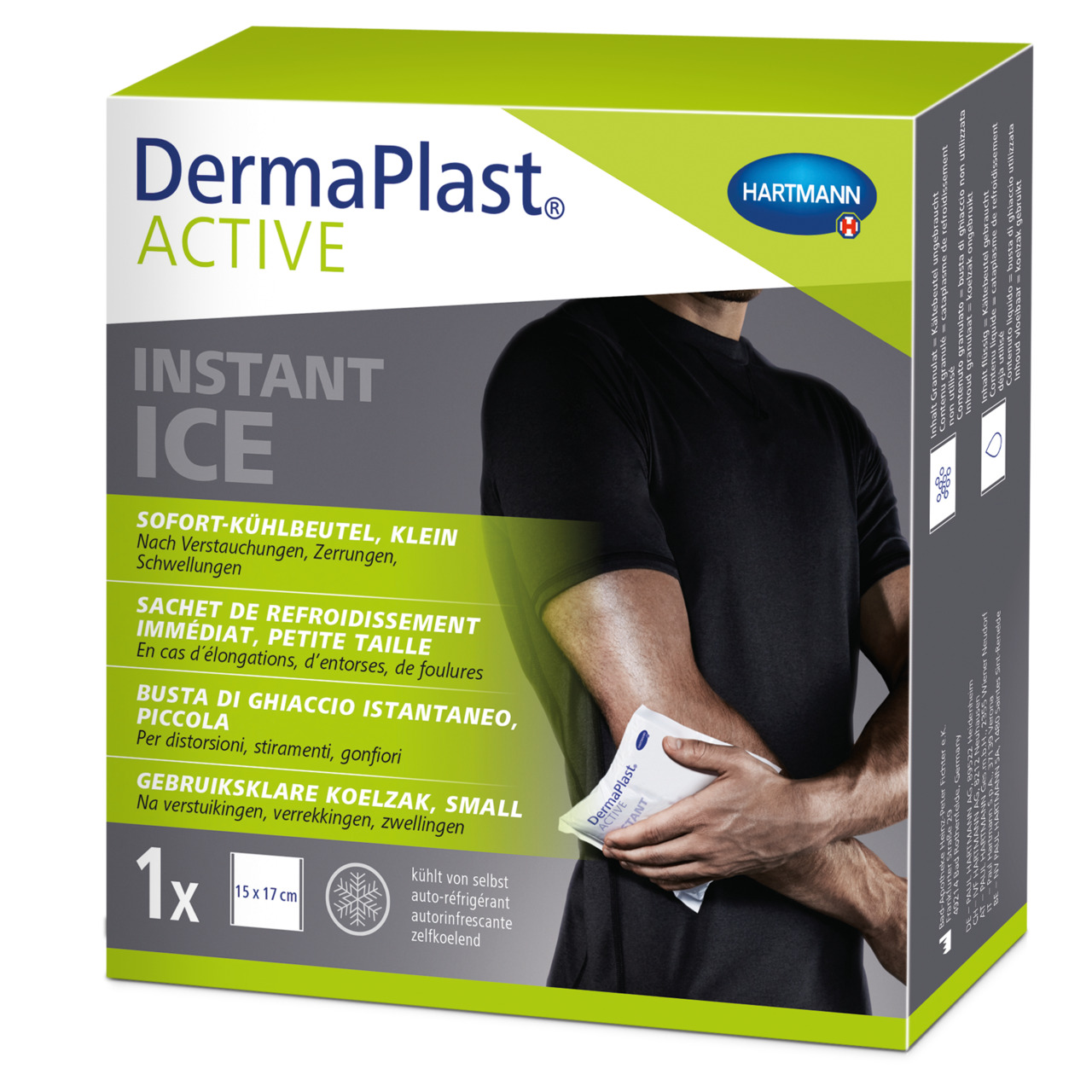 DermaPlast® ACTIVE Instant Ice: selbstkühlender Kühlbeutel, 15x17cm