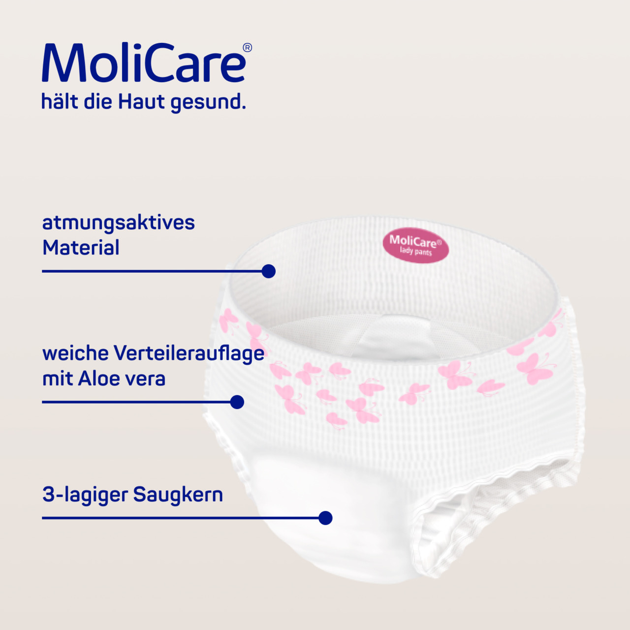 MoliCare Premium lady pants 5 Tropfen Gr. M, L (8 Stk.) (M, L 