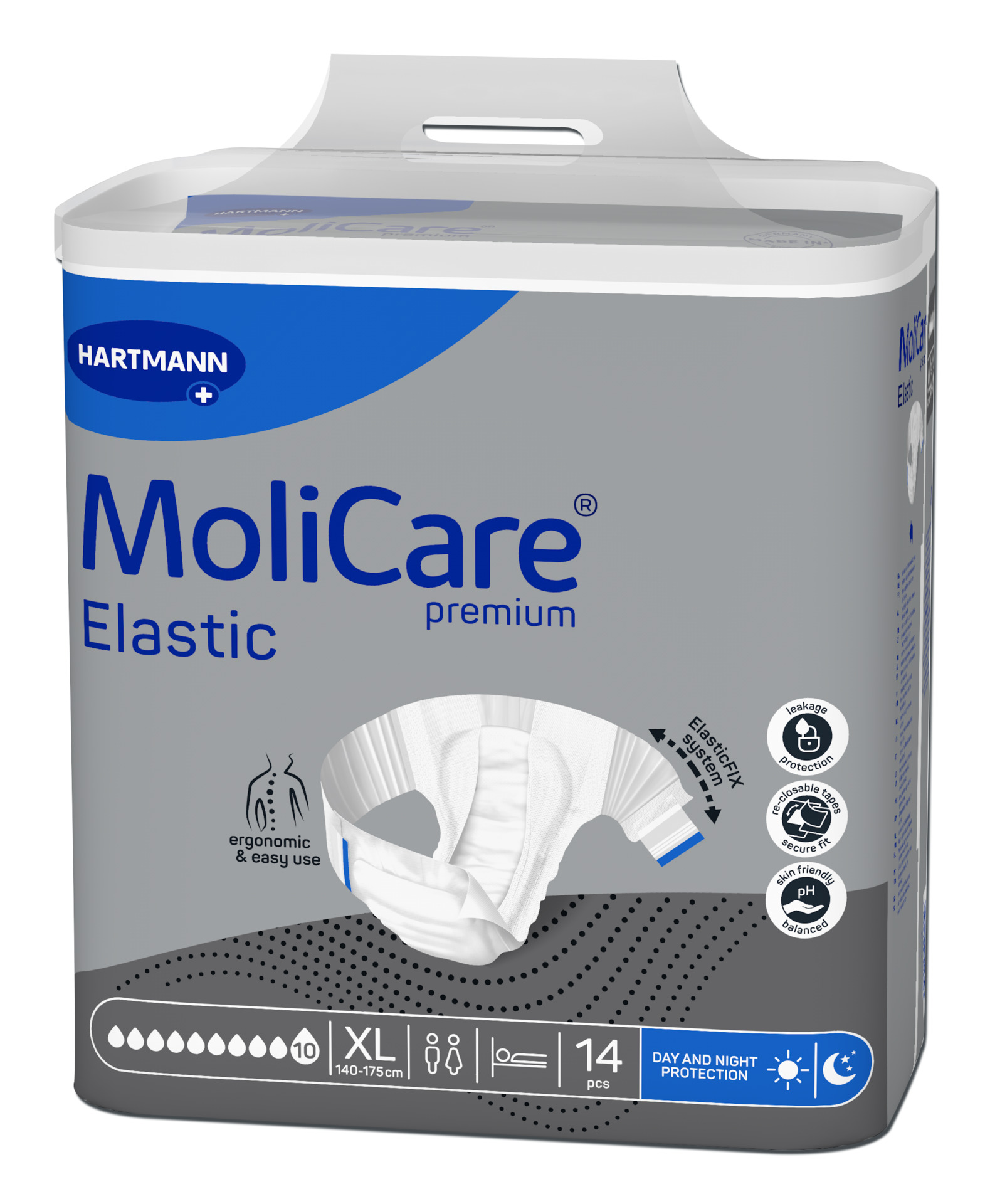 Adult Nappies MoliCare® premium Elastic 10 drops