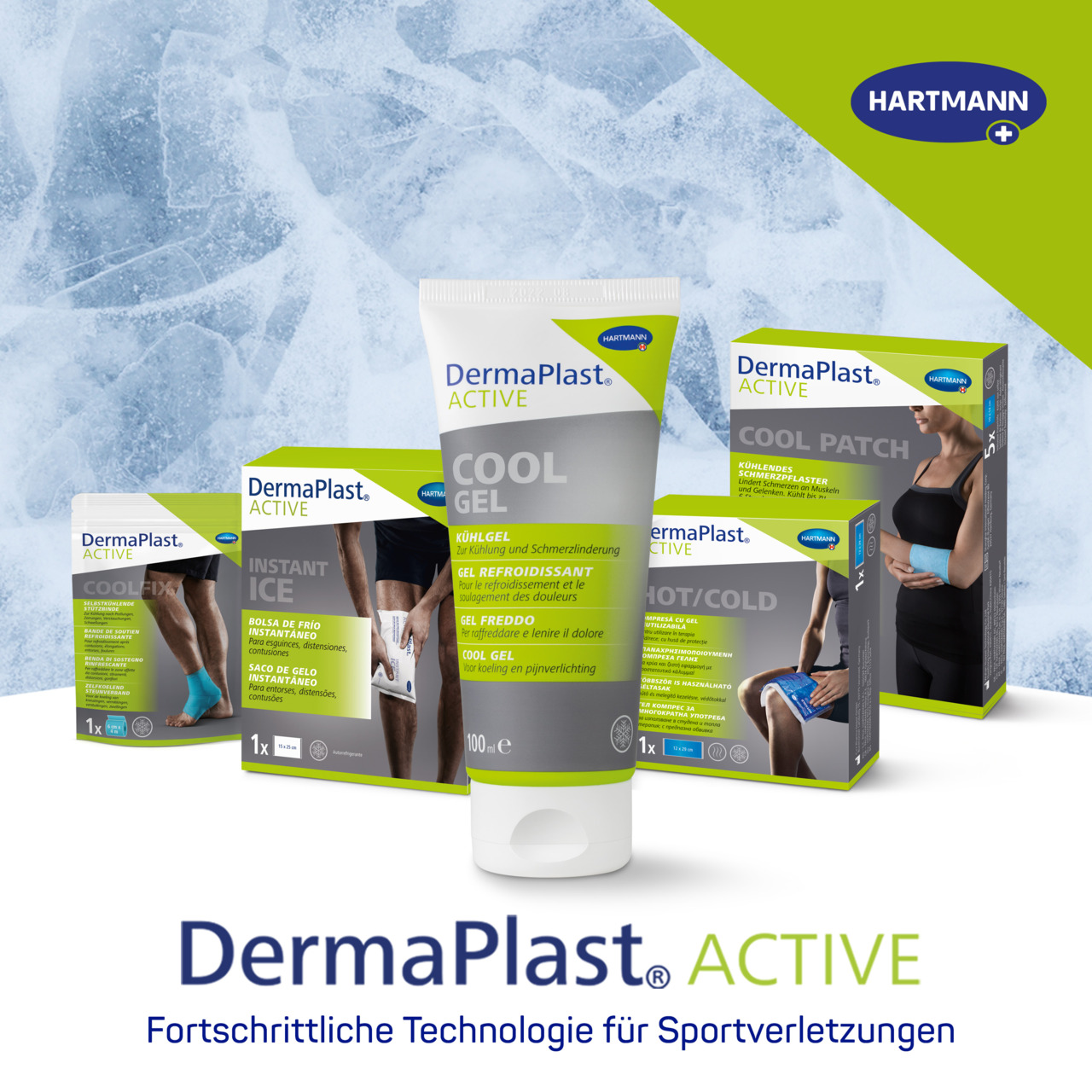 DermaPlast® ACTIVE Instant Ice: selbstkühlender Kühlbeutel, 15x17cm